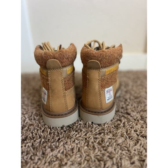 NEW CAT Caterpillar Colorado 2.0 Harris Tweed Boots Leather Wmns 6.5 / Mens 4.5
